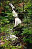 Khapkhal Gorge. Big Cascade Waterfall.