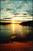 Sunset over Dnieper.