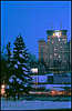 'Moscow' Hotel at night